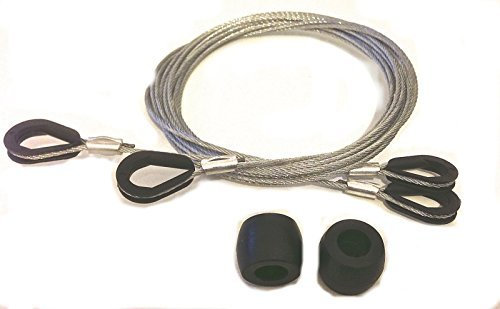 Garador Canopy Garage Door Repair Kit Includes Cables/Nylon Guide Rollers by Garador