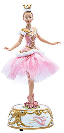 Kurt Adler Ballerina-Figur, 25,4 cm, Pink