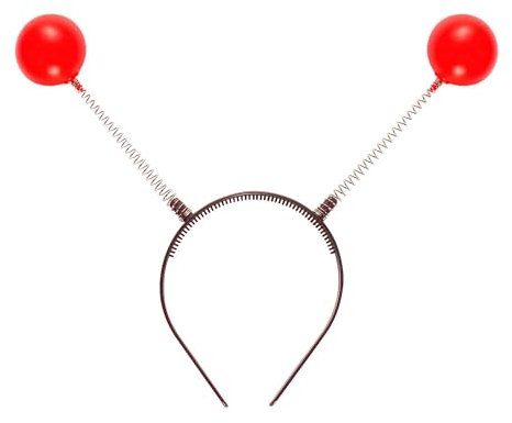 W WIDMANN MILANO Party Fashion - Haarreif mit Antennen, Fühler, Accessoire, Außerirdischer, Mottoparty, Karneval