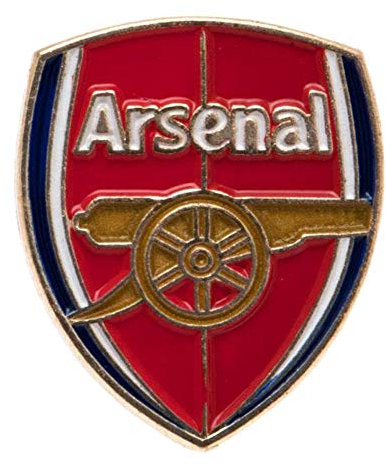 Badge officiel écusson Arsenal FC (Taille unique) (Rouge/Or)