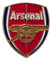 Badge officiel écusson Arsenal FC (Taille unique) (Rouge/Or)