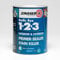 Zinsser Bulls Eye 1-2-3 Primer-Sealer & Stain Killer 2.5 litre Ready Mixed Colour - Grey