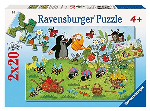 Ravensburger 08944 - Der Maulwurf im Garten, 2 x 20 Teile Puzzle