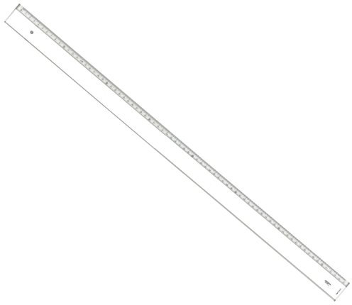 Graphoplex Lineal mit Schrägfläche und Einprägung, transparent 75 cm durchsichtig