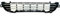 grille de pare-chocs avant P. 207, 07/09-12 pour 4226450 avec baguette chromée