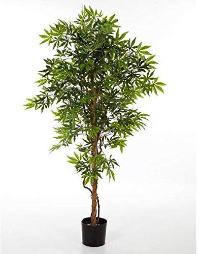 artplants.de Japanischer Kunst Ahorn, 400 Blätter grün, 150cm - hochwertiger Kunstbaum - Künstlicher Ahorn