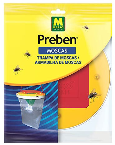 Preben 231081 - Minitrap Exterior para Moscas, 21.4 x 29 x 2 cm, Color Rojo