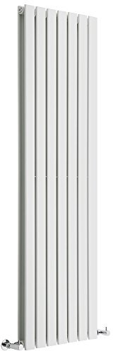 Milano Alpha White Vertical Double Flat Panel Radiator - 1600mm x 490mm