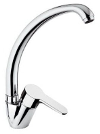 Remer W42CR - Miscelatore lavandino con tubo flessibile, cromato
