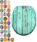 Sanilo Toilet Seat, Wide Choice of Wooden Toilet Seats, Stable Hinges, Easy to Mount (Lumber)