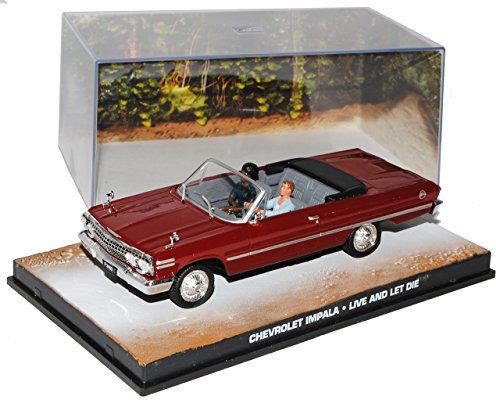 Ixo Defekte Vitrine Chevrolet Impala Leben und Sterben Lassen J. Bond 007 1/43 Modell Auto