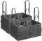 2 WEDO 582531 Kofferraumtaschen Big Box Shopper Größe XL aus Polyester, 60 x 40 x 30 cm, Innen- und Außentaschen, Klettverschluss, Schnellverschluss, zusammenfaltbar, mind. 25 kg Traglast, schwarz