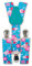 1buy3 Hosenträger Blumen-türkis| Y-Form | 3 Clips | 1-5 Jahre|verstellbar | über 30 Modelle