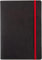 Oxford Black n' Red Business Journal A5, liniert und nummeriert, mit Feld für Datum, schwarz, rot, 144 Seiten