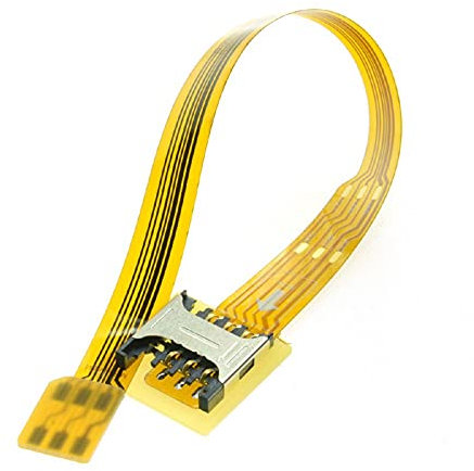 cablecc Kit d'extension pour carte micro SIM vers Nano SIM mâle vers femelle 10 cm