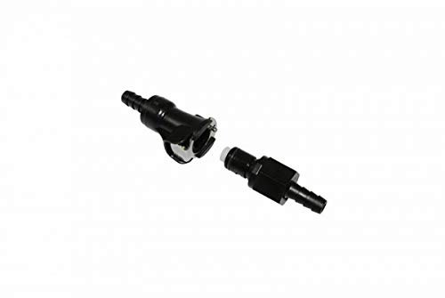 Conexión rápida para manguito de gasolina de 6 mm, color negro, Replay para Moto Scooter, ciclomotor, Mobylette o Quad
