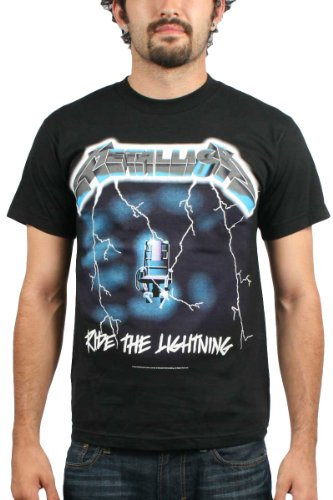 Metallica - - Ride The Lightning T-Shirt, Black, M