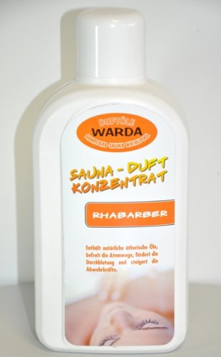 1 l Warda Aufguß Rhabarber für die Sauna, Konzentrat, Saunaaufguss, hohe Konzentration
