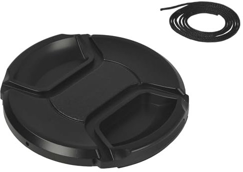 vhbw Bouchon d'objectif 72 mm Compatible avec Canon EF 50 mm 1.2 L USM Appareil Photo - Plastique, Noir, avec Ouverture intérieure