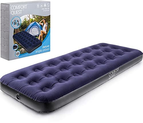 Comfort Quest Single 449755 Inflatable Blow Up Camping Mattress Guest Air Bed