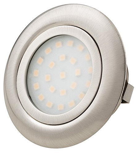 TEVEA® Ultra Flach LED Einbauleuchten - 2,5W 230V - Möbelleuchte - Einbaustrahler (Warmweiss-1er)