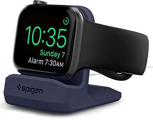 Spigen S350 Entwickelt für Apple Watch Ladestation Ständer für Apple Watch Ultra 2/1 und Serie 10/9/8/7/6/5/SE/4/3/2/1 - Mitternachtsblau