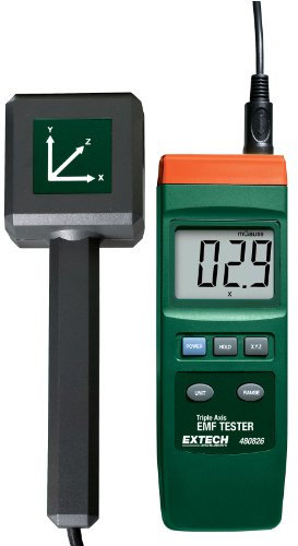 Extech EMF Messgerät zur Messung dreiachsiger elektromagnetischer Felder, 1 Stück, 480826