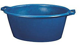Aluminium et Plastique RIVBQOV Baquet Ovale Plastique Bleu 45 L