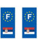 Selbstklebend Nummernschild-Flagge Serbien – Moto