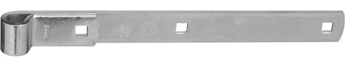 National Hardware National/Spectrum Brands HHI N130-765 12-Inch Zinc Strap Hinge, 12 Inch | Hot-Rolled Steel Replacement Strap for Shed Doors, Wood Gates and Swinging Barn Doors; Rust Resistant