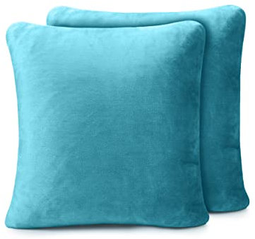 Amago - Kissenbezug 2er Set, Cashmere-Feeling, 50 x 50 cm - Petrol