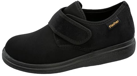 Fischer Ortho, Unisex Niedrige Hausschuhe,13948,Schwarz Schwarz 222,48 EU X-Weit