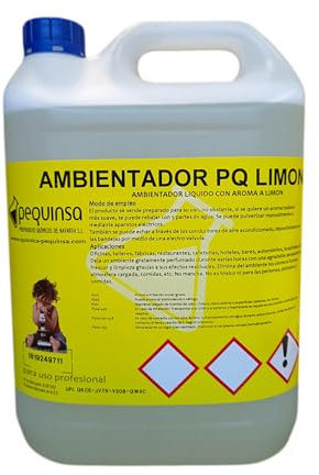 PEQUINSA Ambientador con Aroma a Limon. Envase de 5 litros.