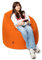 PATCH HOME Patchhome Sitzsack Tropfenform - Orange für In & Outdoor XL 300 Liter - mit Styropor Füllung in 25 versch. Farben und 3 Größen