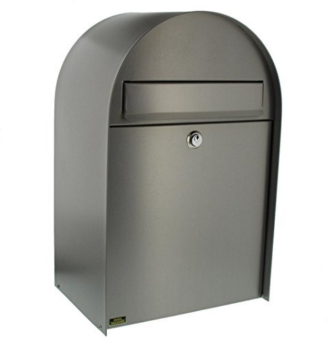 Burg-Wächter Briefkasten Edelstahl mit Öffnungsstopp, A4 Einwurf-Format, Rostfrei, Nordic 3680