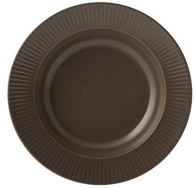 H&h set 6 piatti in stoneware quebec marron fondo 23