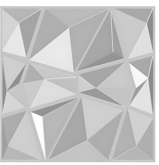 Vente-unique Wandpaneel 3D ANGLY zum Bemalen, 3 mý, 12 St ck