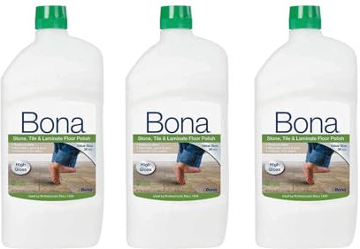 3 Pack BonaKemi WT760051161 32-Ounce Stone, Tile and Laminate Floor Polish