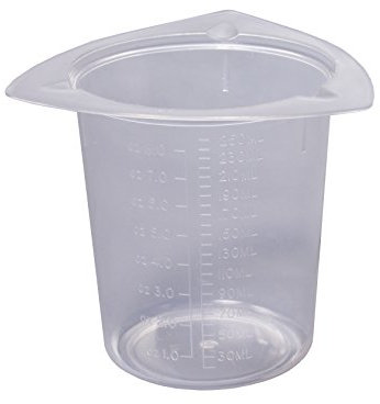 Camlab Plastics Tri-Cornered Plastic Beaker 250mL Pack of 25
