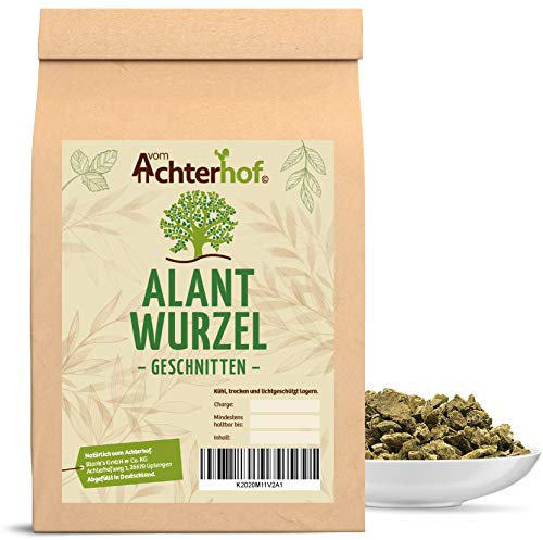 Alantwurzel 250g I Alantwurzel getrocknet und geschnitten I ideal für Alantwurzel-Tee oder zum Verräuchern I naturrein I Kräutertee lose I vom Achterhof