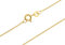 Panzerkette Gold 333 Damen 60cm I filigrane Goldkette Damen hochglanz 0,8mm Stärke I Halskette Echtgold für Frauen mit Federring Verschluss