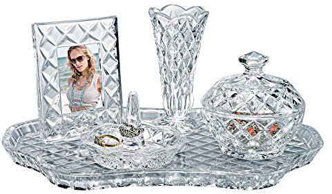 Godinger Shannon Crystal Vanity Set