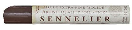 Sennelier bâtons d'huile : 38ml Qualité d'artiste Bâton d'huile : Terre d'ombre brûlée