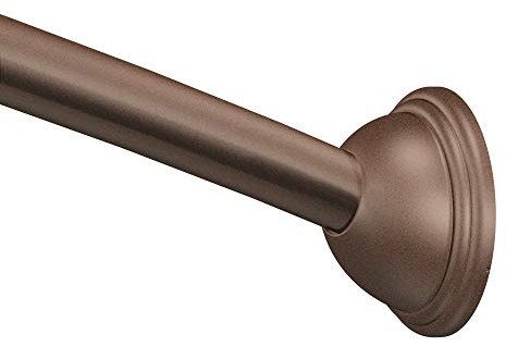 Moen DN2160OWB Collection Old World Barre de douche courbée Longueur réglable 137 à 182 cm Bronze