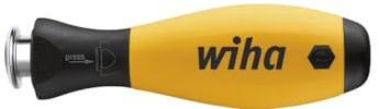 Wiha SchraubendreherGriff, ausziehbar SoftFinish®-telescopic ESD für SYSTEM 6 Wechselklinge (31496) 6,0, variable Klingenlänge, schnelles Umstecken, Teleskop, ergonomischer Griff, ausziehbar
