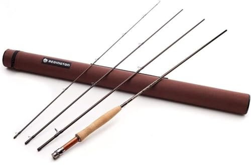Redington Fliegenfischrute 490-4, Klassische Forellenrute mit Schlauch, 4 Stück, 4 WT, 2,9 m