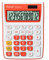 Rebell RE-SDC912OR Tischrechner SDC912, 12-stelliger Tischrechner für Büro und Zuhause, Dualbetrieb, orange