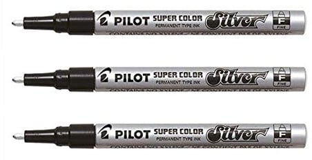 Pilot Fine Tip (Pack of 3 Silver