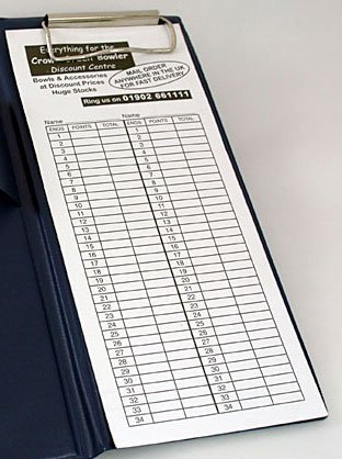 Stevens Crown Green Bowls Scorecard Pack of 1000