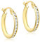 CARISSIMA Damen-Creolen 9 Karat (375) Gelbgold Cubic Zirkonia Hoop 1.58.4719